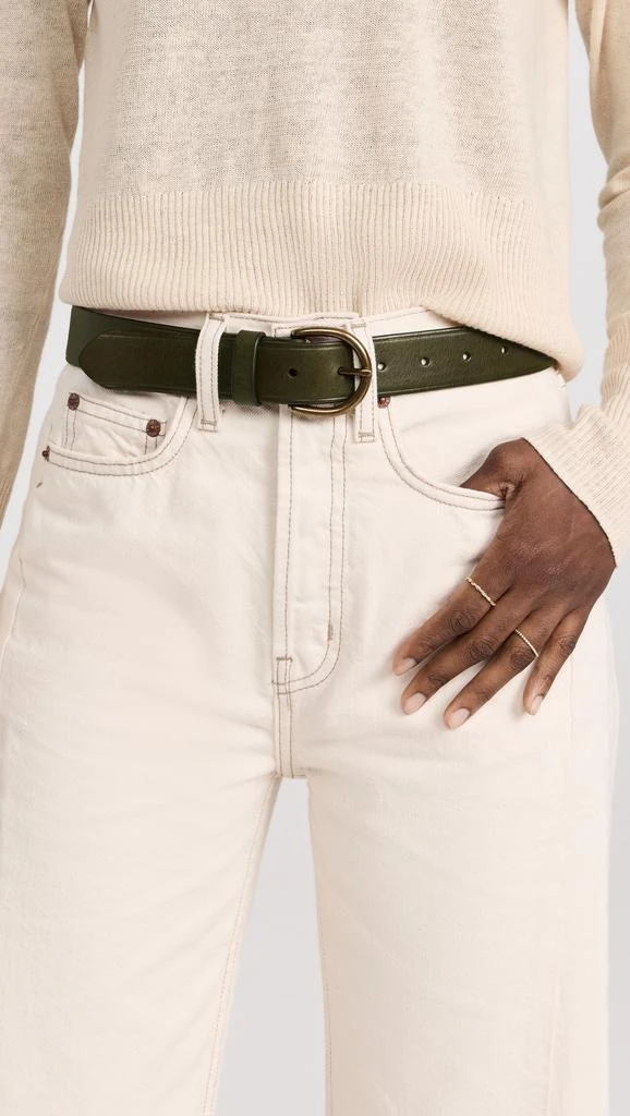 商品Madewell|Medium Perfect Leather Belt,价格¥356,第2张图片详细描述