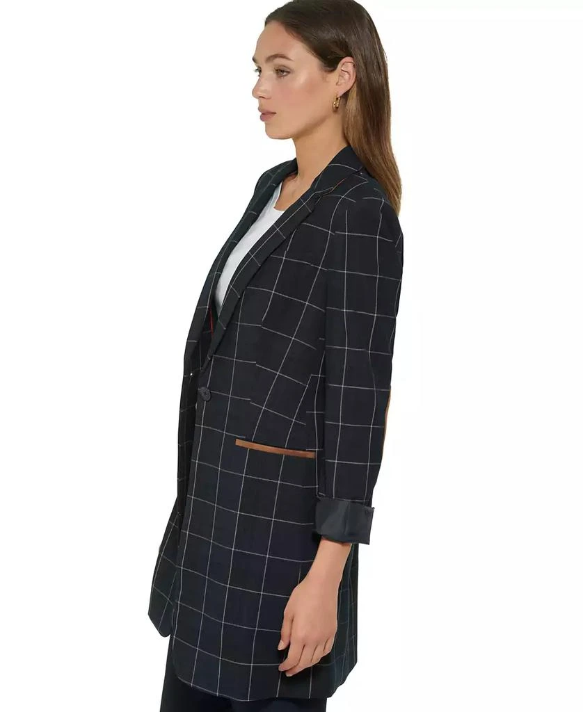 Women's Windowpane One-Button Blazer 商品