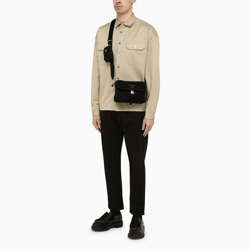 商品Prada|Black Re-Nylon cross-body bag,价格¥14063,第2张图片详细描述