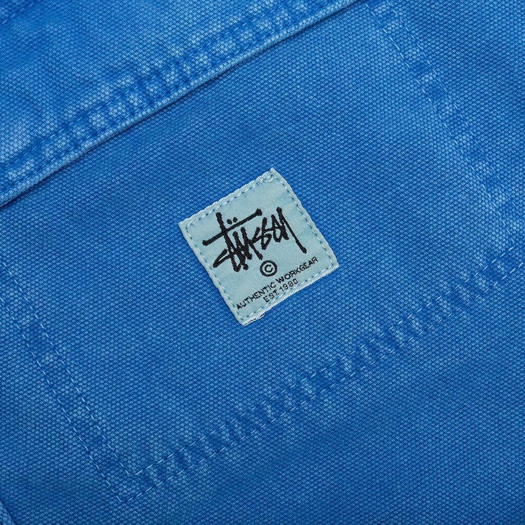 Stussy Washed Canvas Shop Jacket - Blue商品第3张图片规格展示