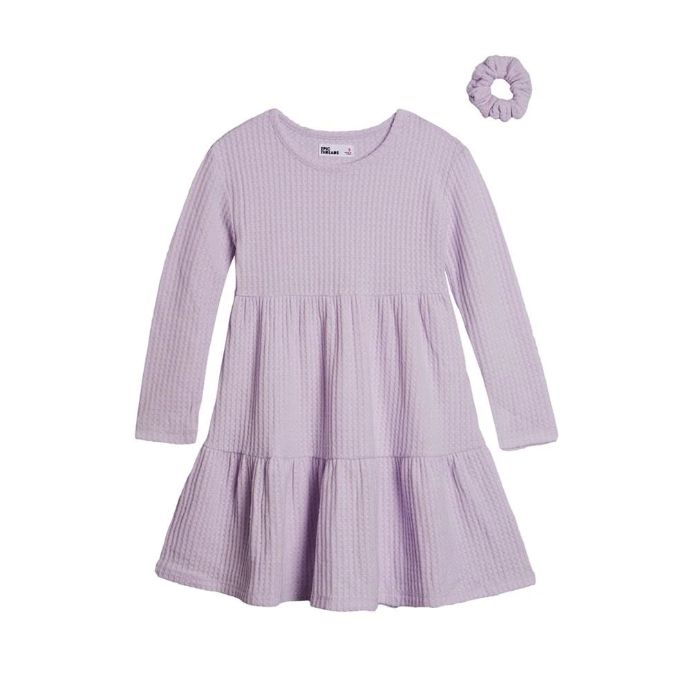 商品Epic Threads|Toddler Girls Waffle Tiered Dress with Scrunchie, Created For Macy's,价格¥124,第1张图片