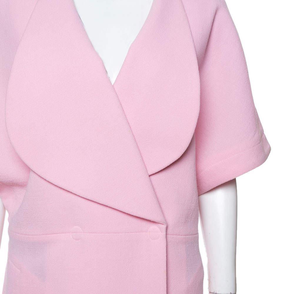 商品[二手商品] ROLAND MOURET|Roland Mouret Light Pink Wool Crepe Palmer Coat M,价格¥2195,第6张图片详细描述