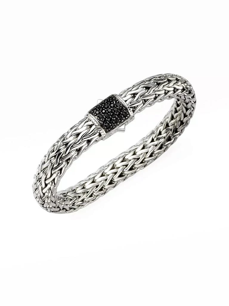 商品John Hardy|Classic Chain Black Sapphire & Sterling Silver Large Bracelet,价格¥13115,第1张图片