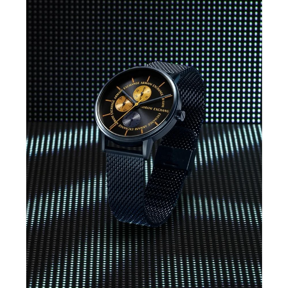 商品Armani Exchange|Men's Multifunction Blue Stainless Steel Bracelet Watch,价格¥1066,第5张图片详细描述