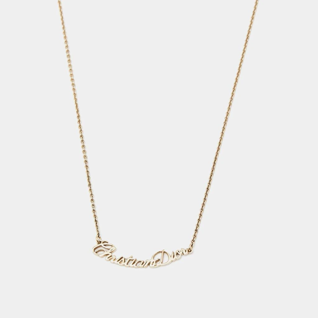 商品[二手商品] Dior|Dior Atelier Gold Tone Metal Chain Necklace,价格¥1215,第1张图片