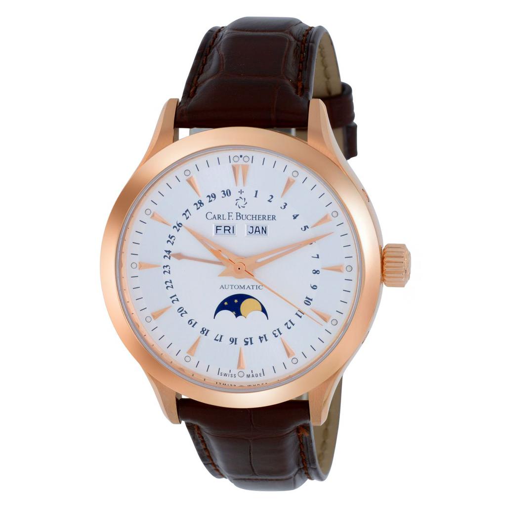 Carl F. Bucherer Manero MoonPhase 18K Rose Gold Automatic Men's Watch 00.10909.03.13.01商品第1张图片规格展示