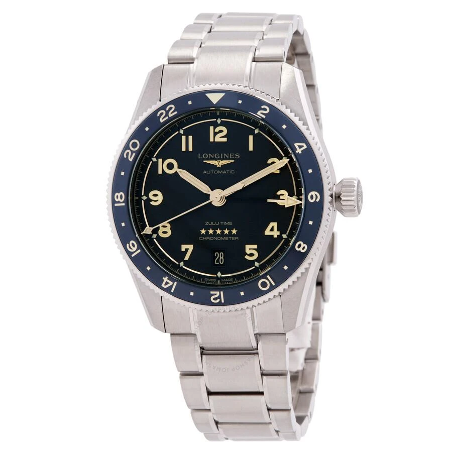 商品Longines|Spirit Zulu Time Automatic Chronometer Men's Watch L38024606,价格¥18903,第1张图片