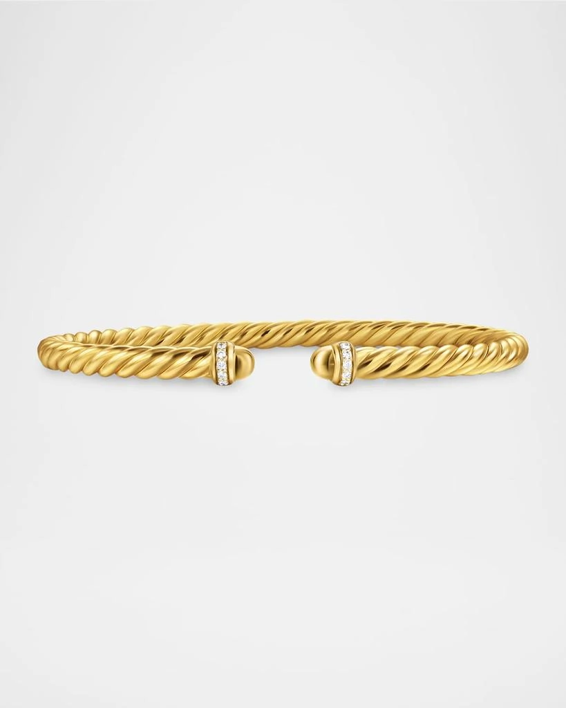 商品David Yurman|Modern Cablespira Bracelet in 18K Gold with Gemstones and Diamonds,价格¥16206,第1张图片