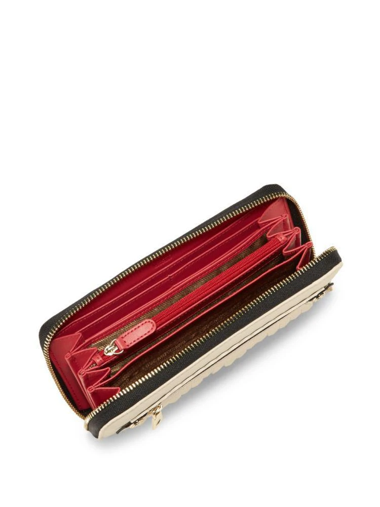 商品Moschino|Faux Leather Continental Zip-Around Wallet,价格¥629,第2张图片详细描述