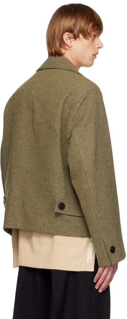 商品Solid Homme|Khaki Short Jumper Jacket,价格¥2289,第3张图片详细描述