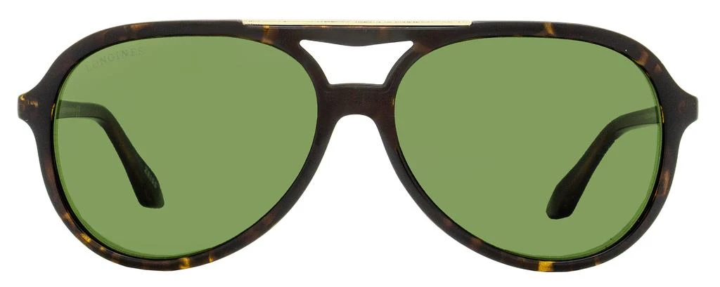 商品Longines|Longines Men's Pilot Sunglasses LG0003-H 52N Dark Havana  59mm,价格¥964,第2张图片详细描述
