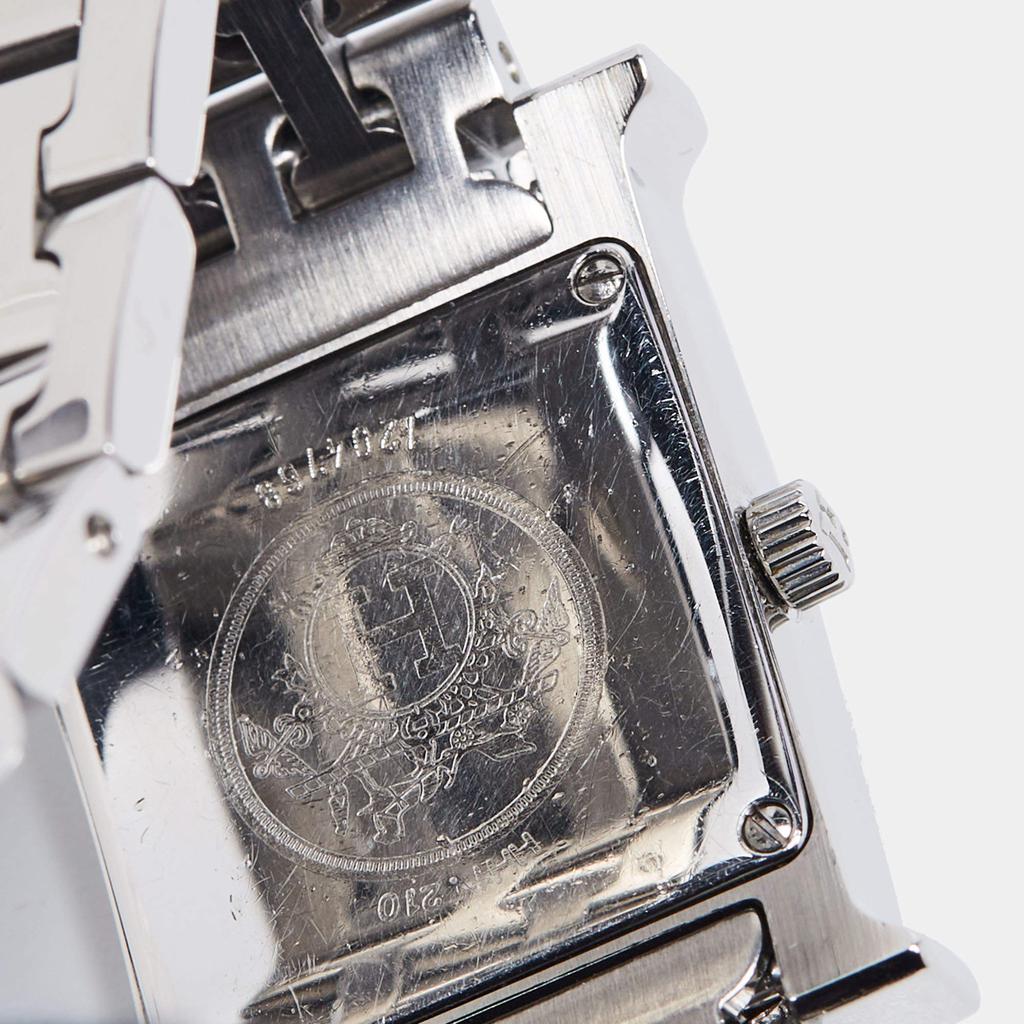 Hermes Black Stainless Steel Heure H HH1.210 Women's Wristwatch 21 mm商品第9张图片规格展示