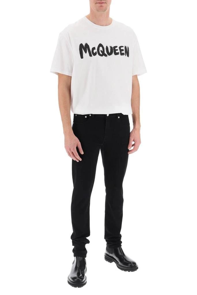 商品Alexander McQueen|McQueen Graffiti T-shirt,价格¥1661,第2张图片详细描述