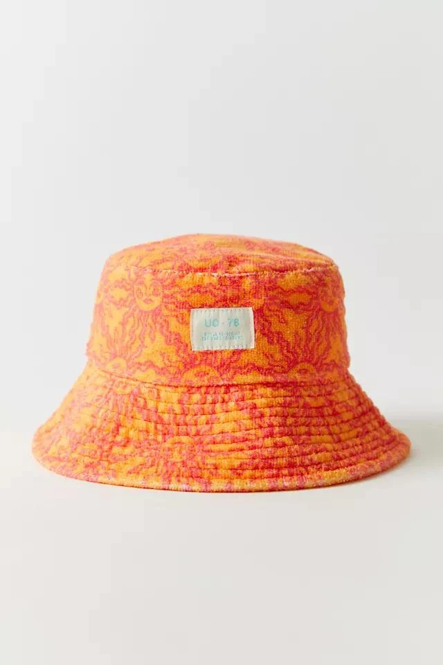 商品Urban Outfitters|UO Lucky Printed Terrycloth Bucket Hat,价格¥76,第3张图片详细描述