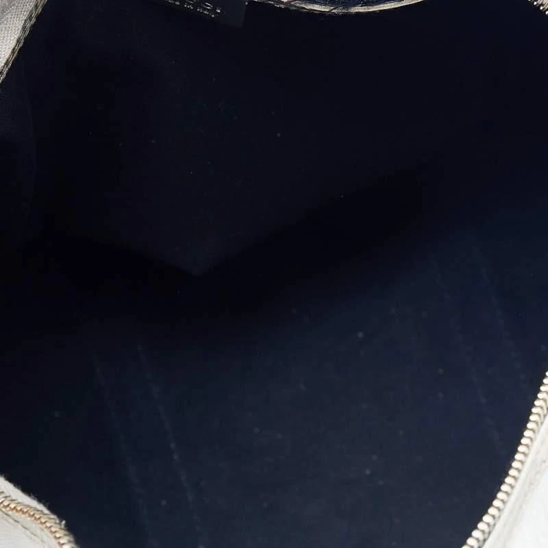 Gucci White/Silver GG Supreme Canvas And Leather Joy Boston Bag 商品