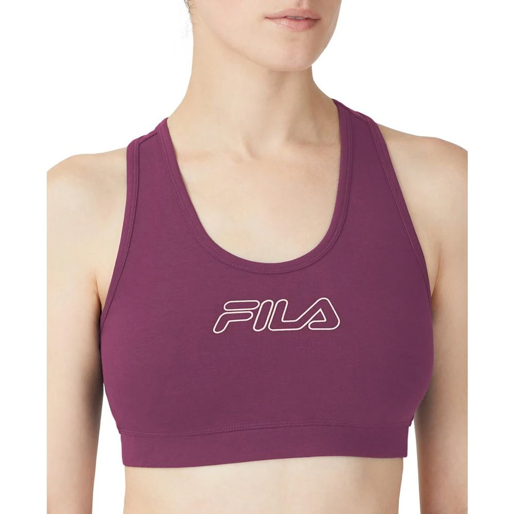 商品Fila|Plus Size Bloom Logo Pullover Jersey Sports Bra,价格¥38,第1张图片