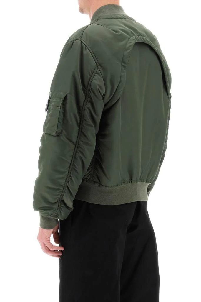 商品Alexander McQueen|Alexander mcqueen convertible bomber jacket in nylon satin,价格¥15133,第3张图片详细描述