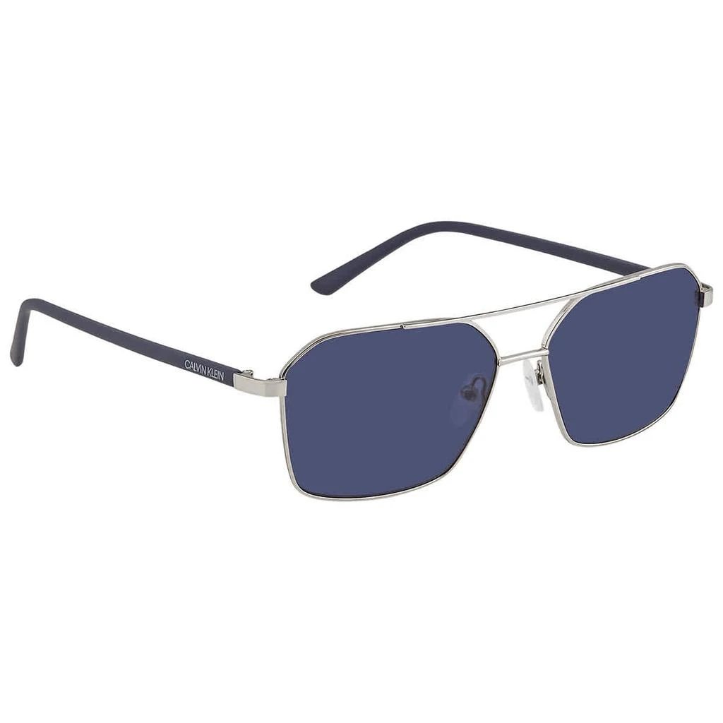 商品Calvin Klein|Blue Navigator Men's Sunglasses CK20300S 045 58,价格¥293,第1张图片