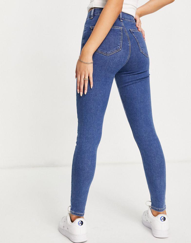 Topshop Joni jean in mid blue商品第4张图片规格展示