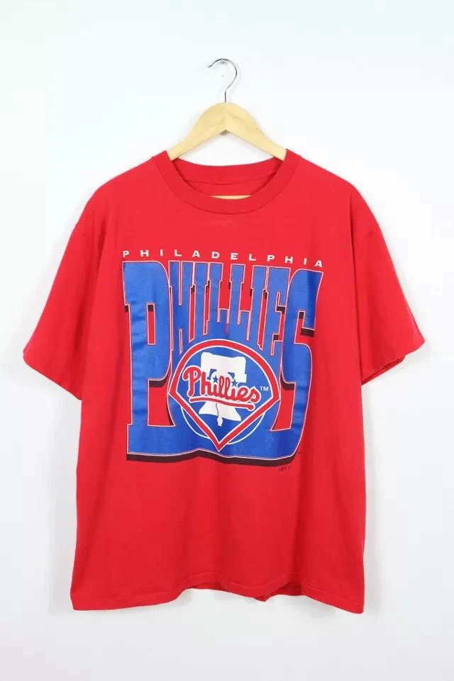 商品Urban Outfitters|Vintage 1995 Philadelphia Philles Red Tee,价格¥559,第1张图片