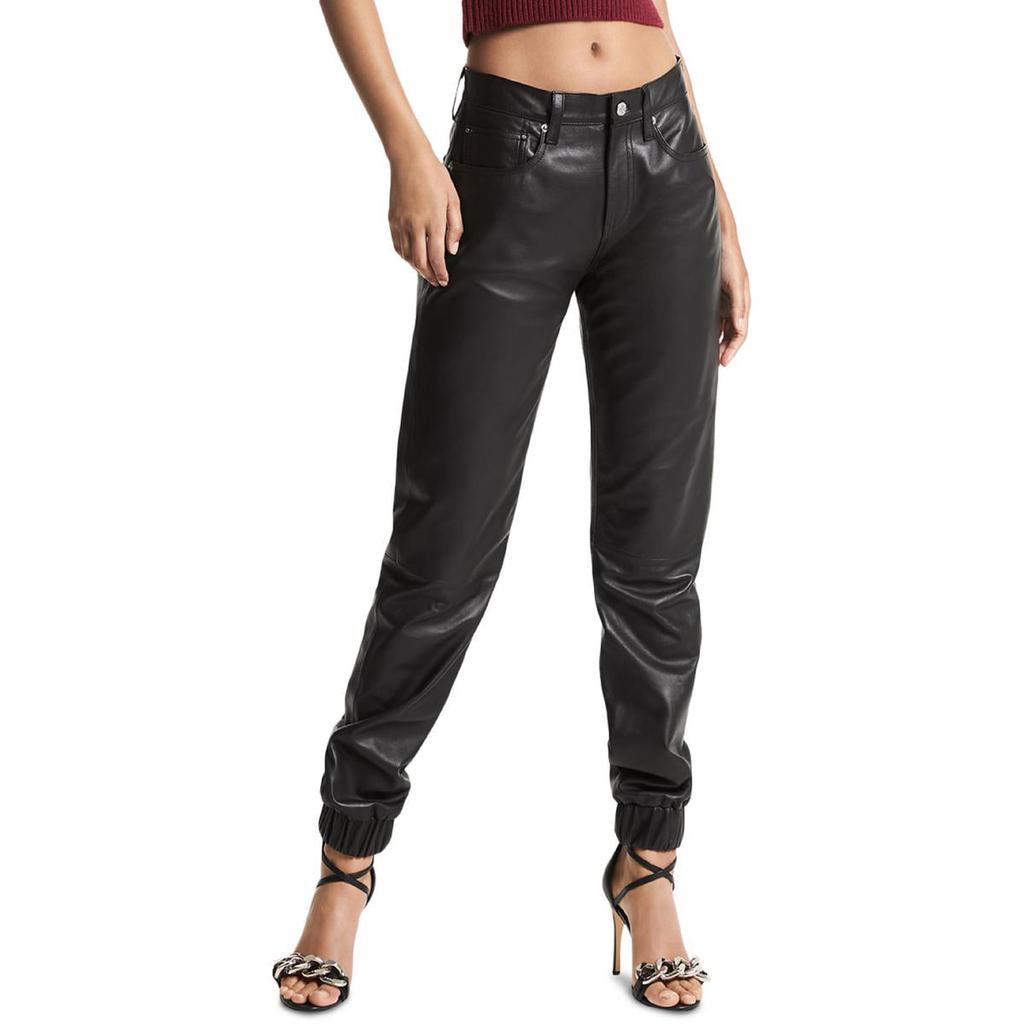 商品Michael Kors|MICHAEL Michael Kors Womens Leather Ankle Jogger Pants,价格¥1316,第1张图片