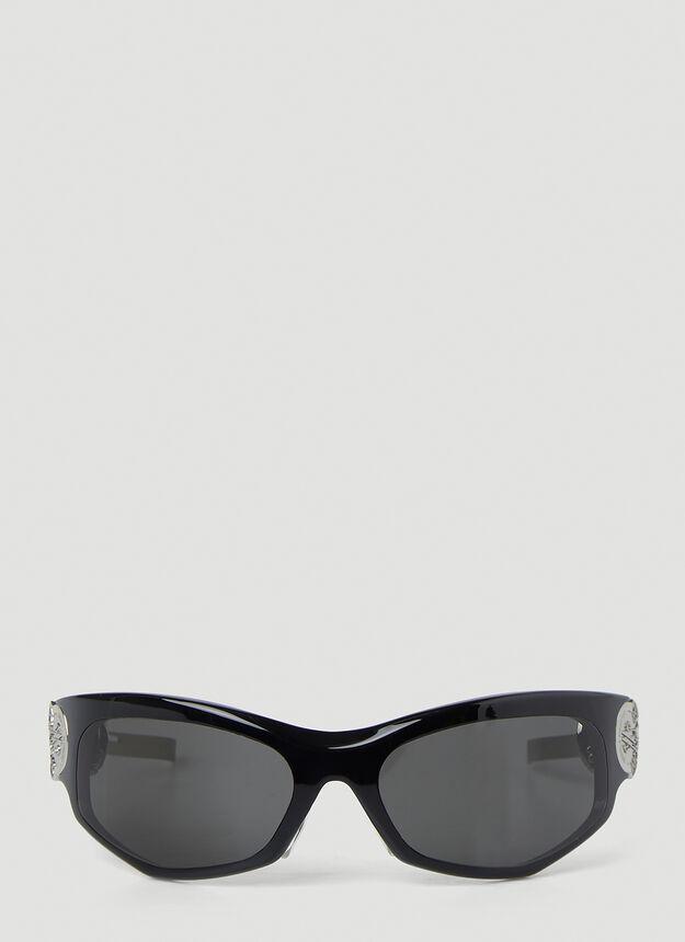 商品Moncler|Swipe 1 Oval Sunglasses in Black,价格¥2553,第1张图片