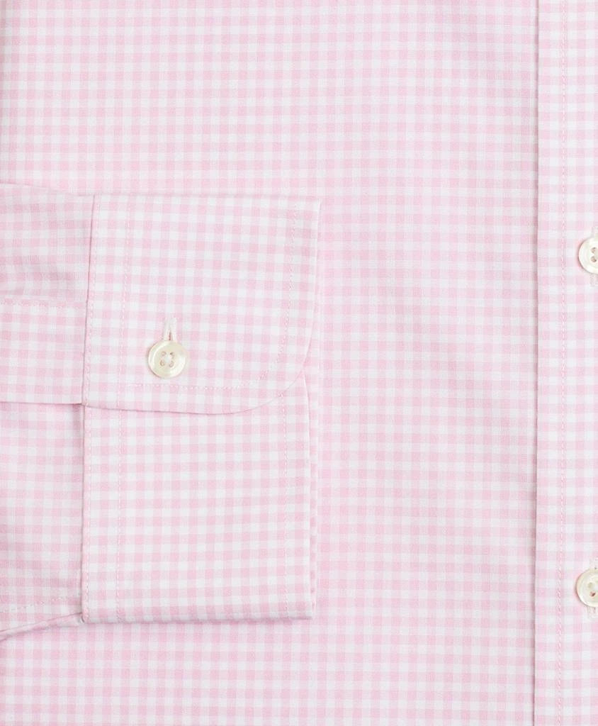 商品Brooks Brothers|Stretch Regent Regular-Fit  Dress Shirt, Non-Iron Poplin Button-Down Collar Gingham,价格¥489,第3张图片详细描述