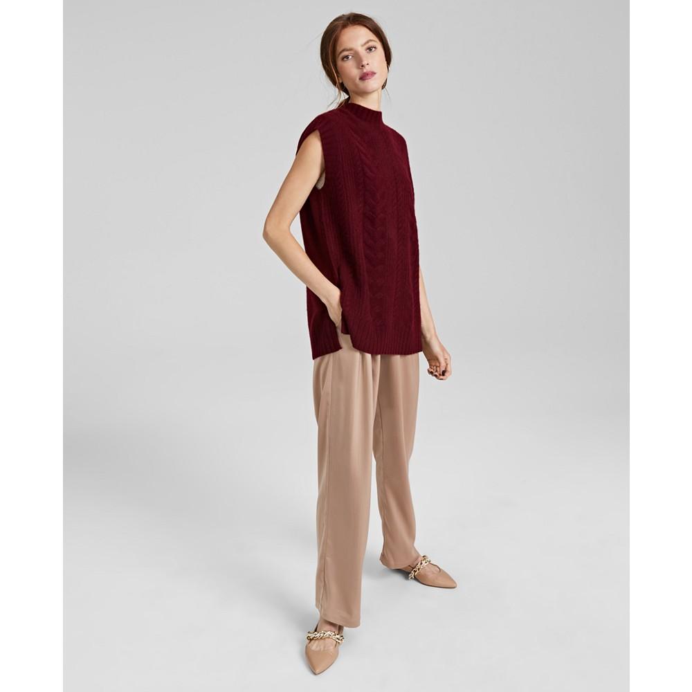 Women's 100% Cashmere Cable Tunic, Created for Macy's商品第1张图片规格展示