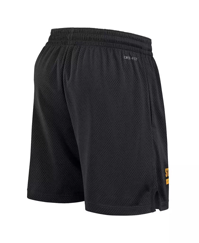 商品NIKE|Men's Black Pittsburgh Steelers 2024 Sideline Performance Mesh Shorts,价格¥342,第3张图片详细描述