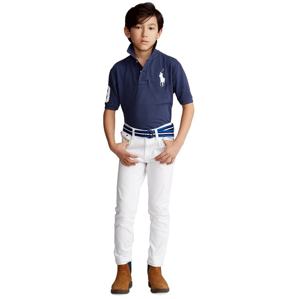 商品Ralph Lauren|大男孩网眼棉质Polo衫,价格¥412,第4张图片详细描述