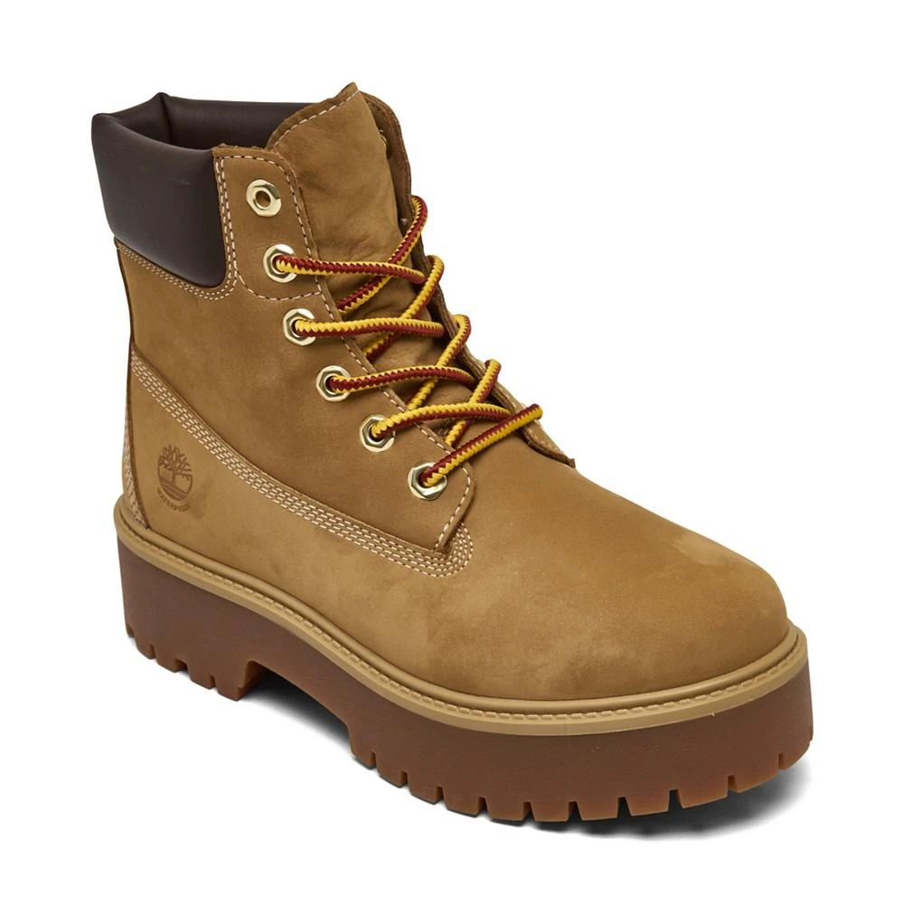 商品Timberland|Women's Stone Street 6" Water-Resistant Platform Boots from Finish Line,价格¥699,第1张图片