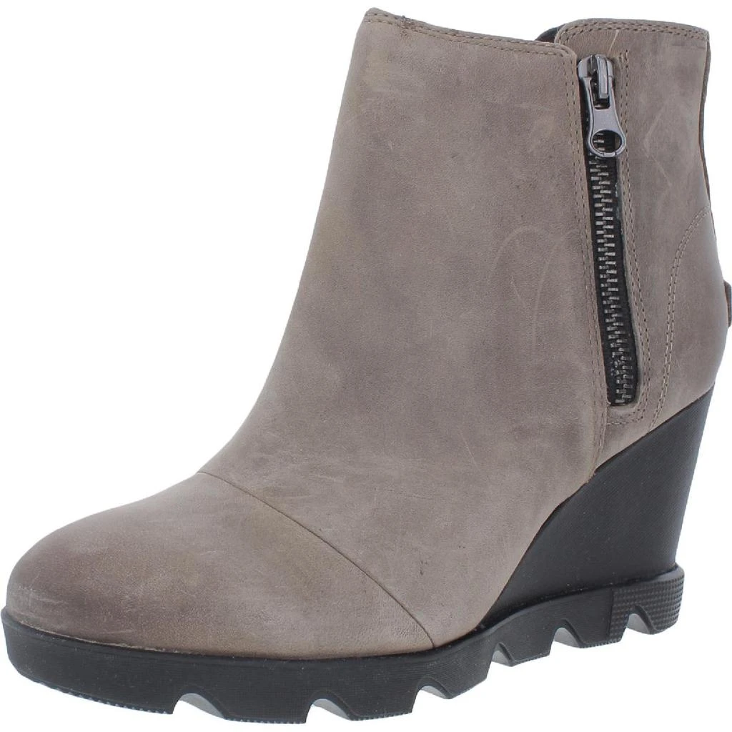 商品SOREL|Sorel Womens Joan Uptown Leather Ankle Wedge Boots,价格¥531,第2张图片详细描述