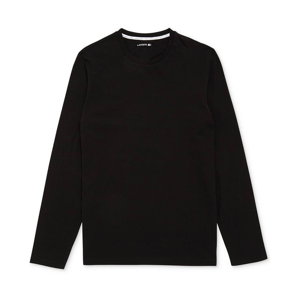 商品Lacoste|Men's Solid Long-Sleeve Pajama T-Shirt,价格¥253,第4张图片详细描述