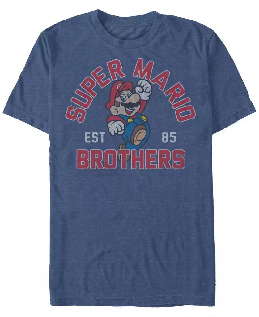 商品Nintendo|Nintendo Men's Super Mario Brothers Established 1985 Short Sleeve T-Shirt,价格¥187,第1张图片