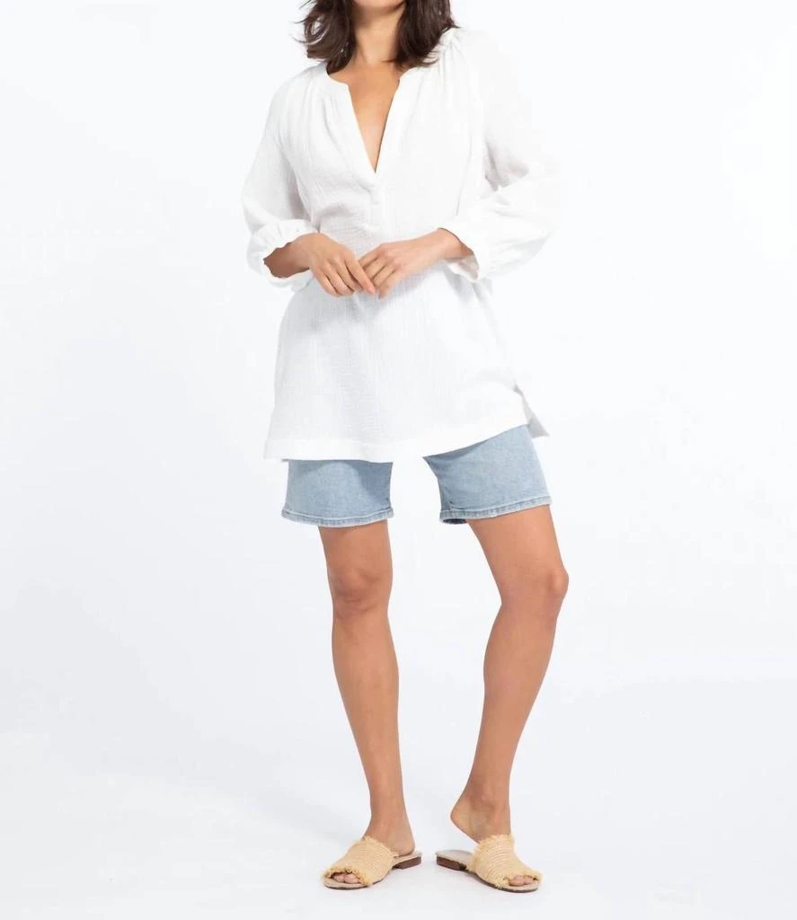 商品Sanctuary|Island Tunic Top in Brillant White,价格¥546,第1张图片