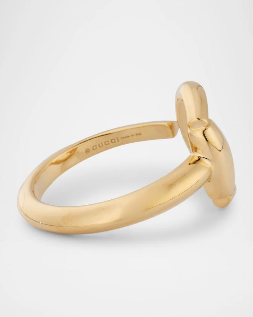 商品Gucci|18K Yellow Gold Horsebit Ring, 13mm,价格¥17750,第4张图片详细描述