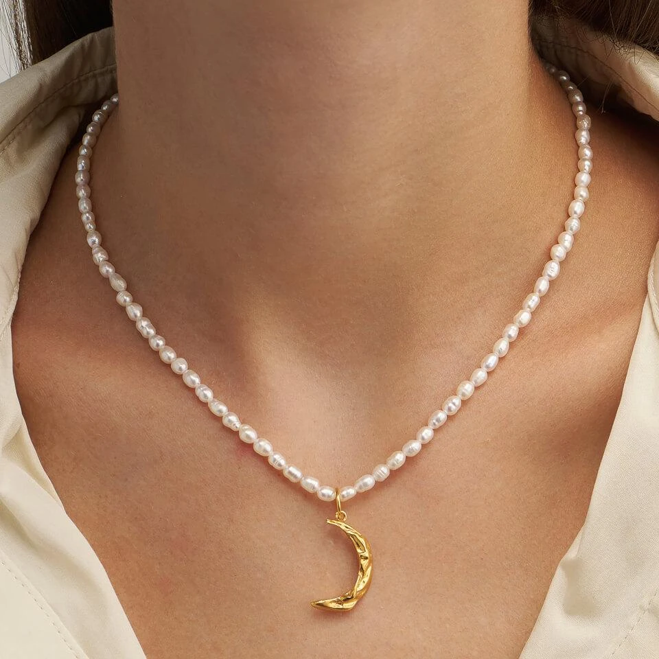 商品Hermina Athens|Hermina Athens Women's Melies Pearl Necklace - Pearl,价格¥991,第3张图片详细描述