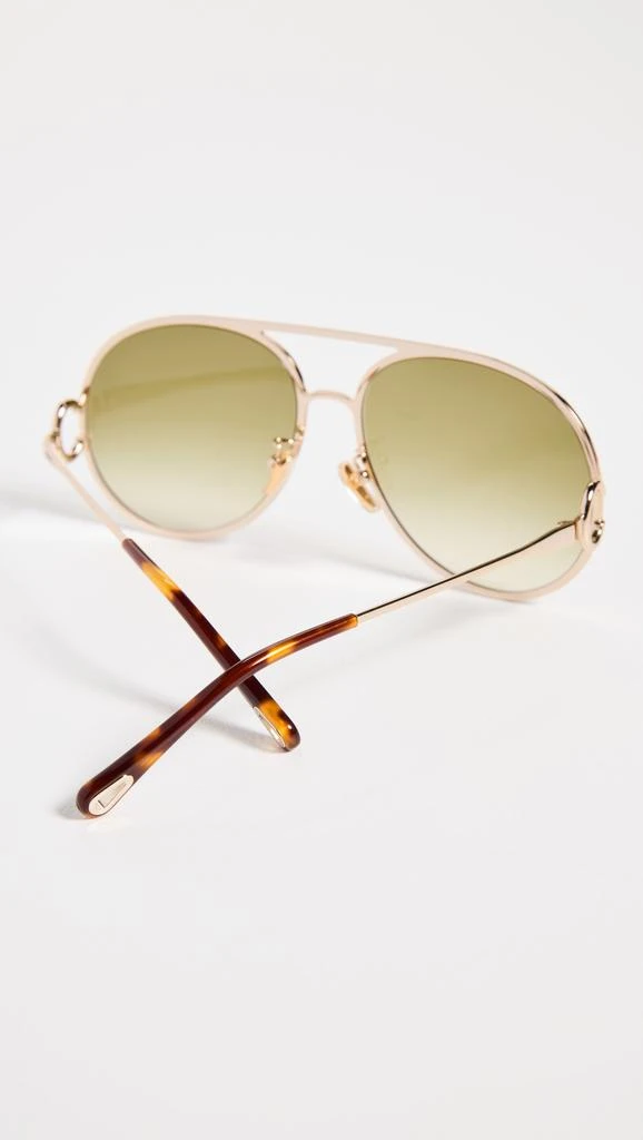 商品Chloé|Chloe Austine Aviators,价格¥2486,第5张图片详细描述