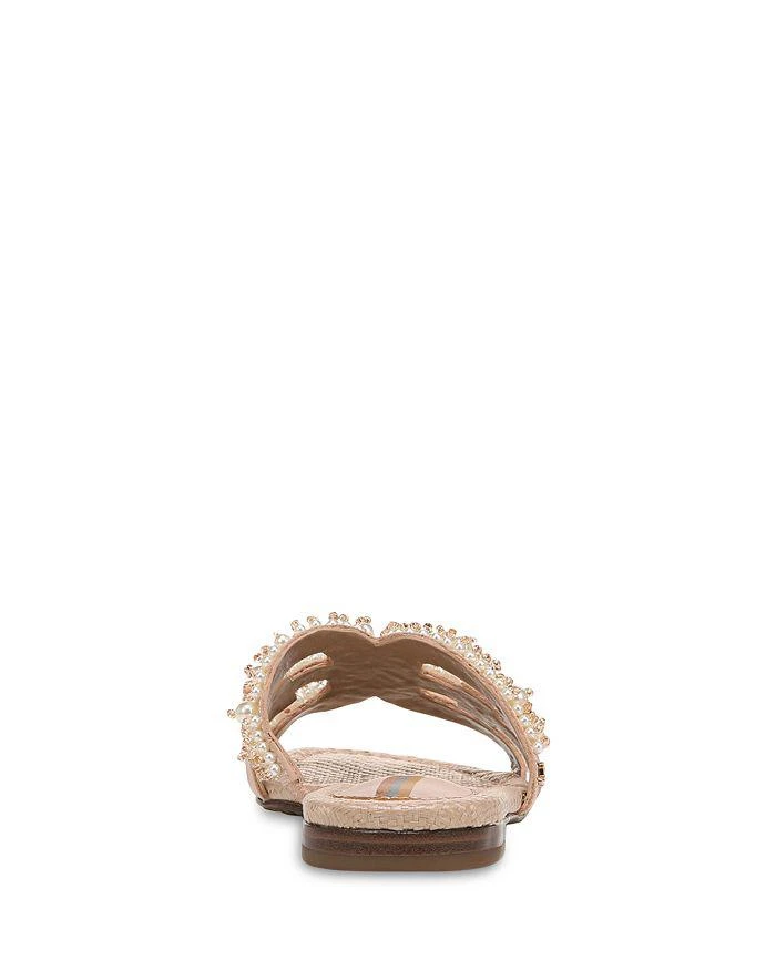 商品Sam Edelman|Women's Bay Perla Square Toe Embellished Slide Sandals,价格¥630,第4张图片详细描述