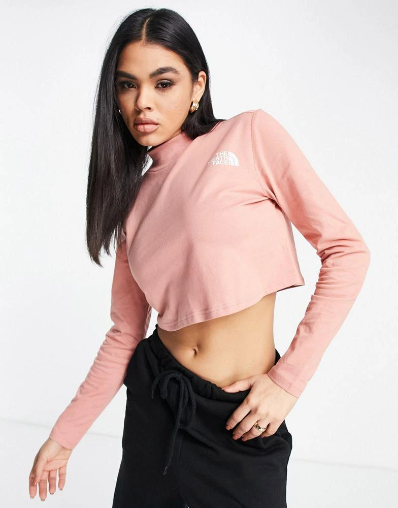 商品The North Face|The North Face Nekku long sleeve t-shirt in pink Exclusive at ASOS,价格¥163,第3张图片详细描述