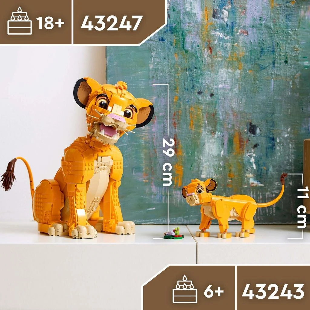 商品LEGO|LEGO | Disney Young Simba the Lion King Set for Adults 43247,价格¥1292,第4张图片详细描述
