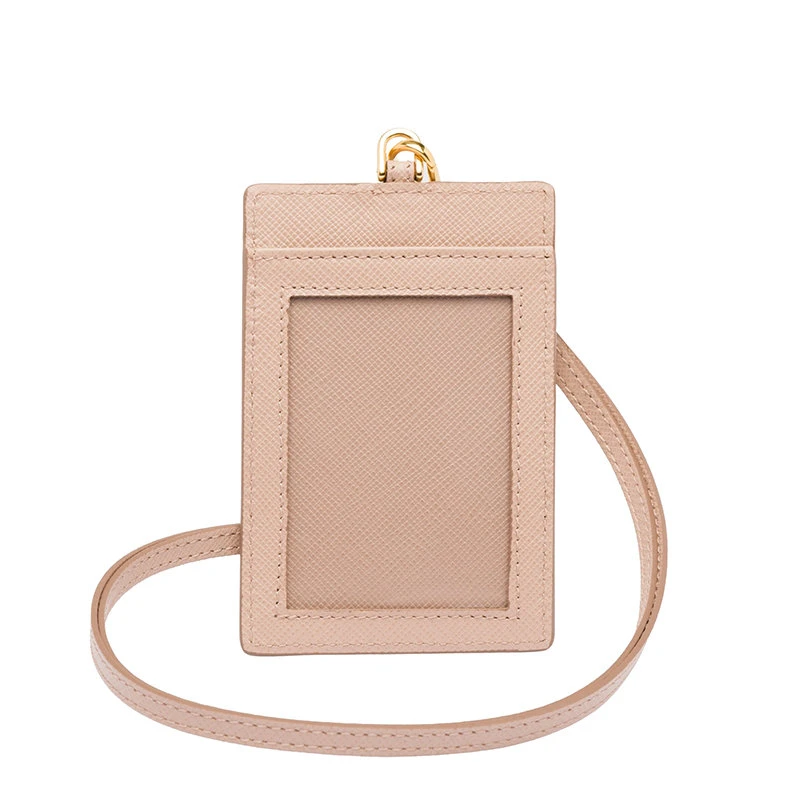 商品Prada|【预售3-7天】普拉达  女士皮粉色皮革金标片式腕带卡夹1MC007_QWA_F0236,价格¥4084,第4张图片详细描述