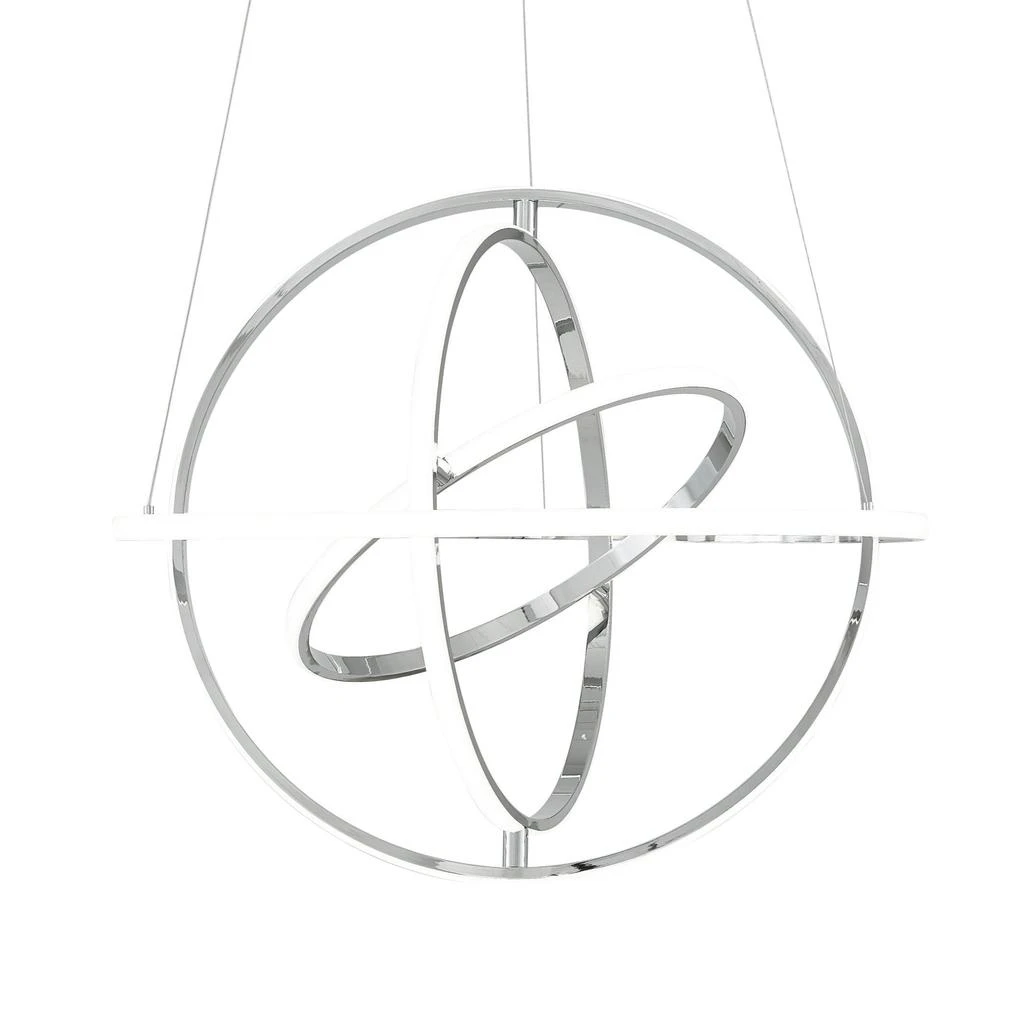 商品Finesse Decor|Oxford LED Adjustable Chandelier // Chrome,价格¥6904,第1张图片