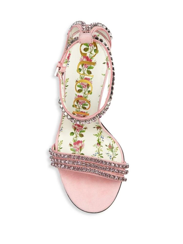 商品Gucci|Isle Jewel Satin Sandals,价格¥9374,第4张图片详细描述