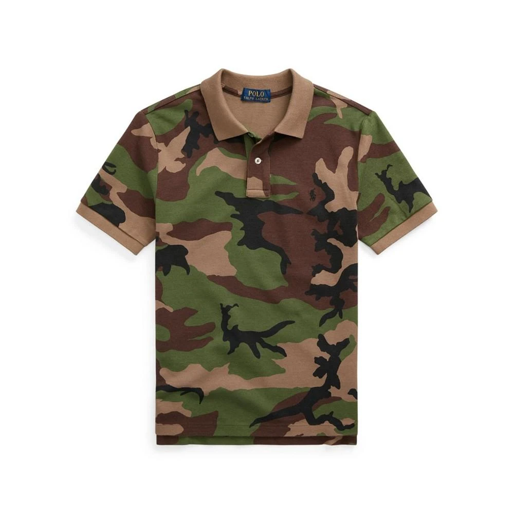 商品Ralph Lauren|Big Boys Camo Cotton Mesh Polo Shirt,价格¥414,第1张图片