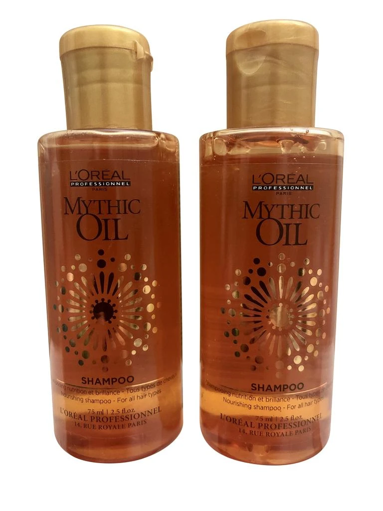 商品L'Oreal Paris|L'Oreal Mythic Oil Shampoo Travel 2.5 OZ travel set of 2,价格¥67,第1张图片