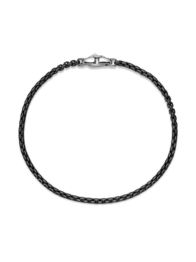 商品David Yurman|Box Chain Bracelet in Stainless Steel and Sterling Silver,价格¥1442,第2张图片详细描述
