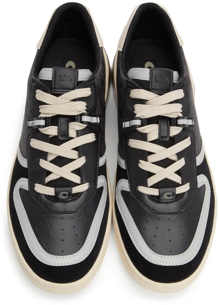 商品Coach|Black & Off-White Citysole Court Sneakers,价格¥886,第5张图片详细描述