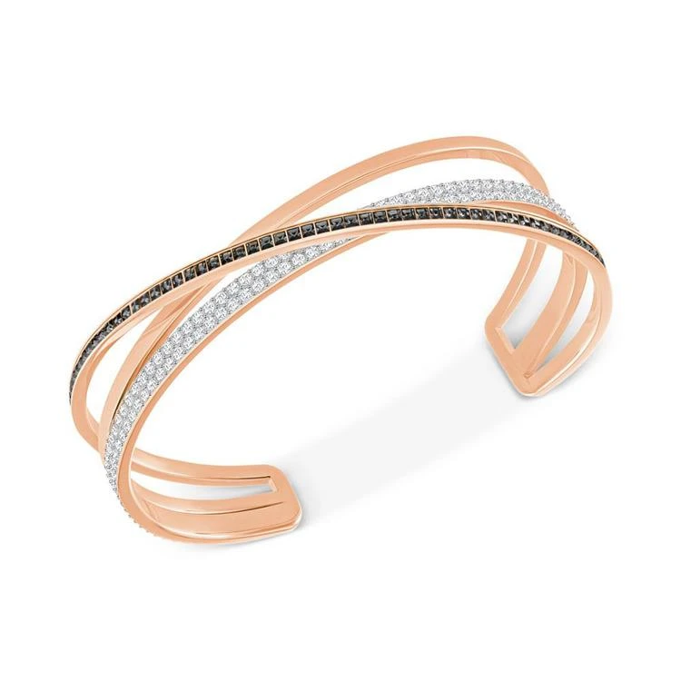 商品Swarovski|Rose Gold-Tone Crisscross Crystal Cuff Bracelet,价格¥1115,第1张图片