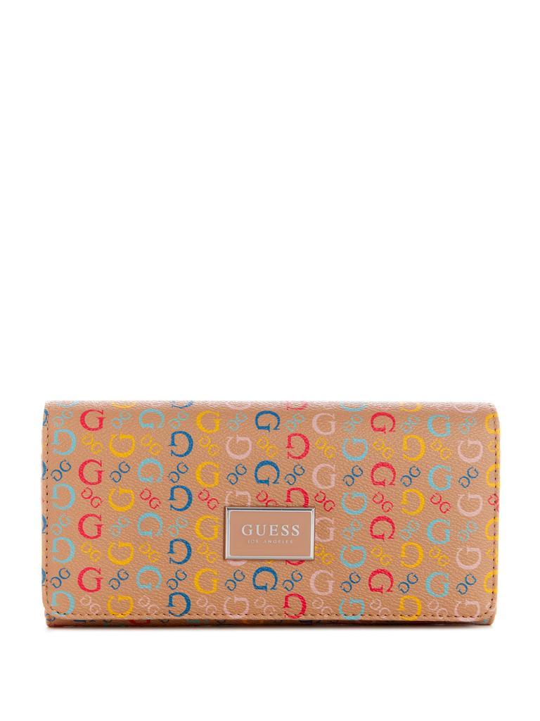 商品Guess Factory|Abree Logo Saffiano Wallet,价格¥243,第1张图片